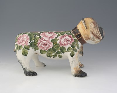 Lot 486 - A large Wemyss bulldog, early 20th Century,...