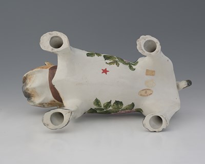 Lot 486 - A large Wemyss bulldog, early 20th Century,...
