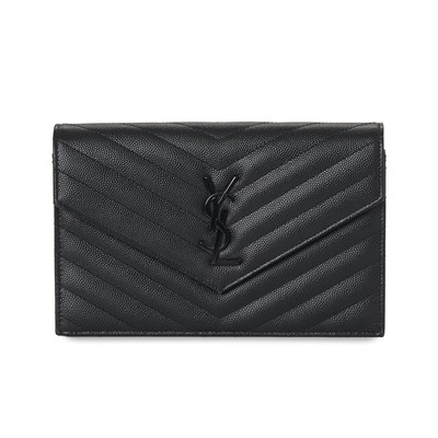 Lot 525 - Yves Saint Laurent, a Cassandre Envelope chain wallet.