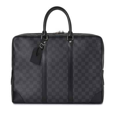 Lot 470 - Louis Vuitton, a damier graphite Porte Documents Voyage briefcase.