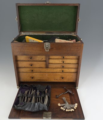 Lot 177 - A 20th century dentists chest, including...