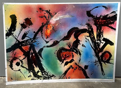 Lot 319 - David Wilde (British, 1918-1974), Fire in a...