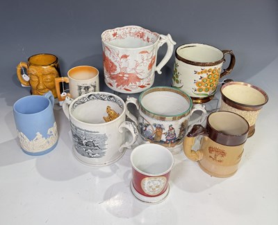 Lot 103 - A tray of stoneware porter mugs and mugs, to...