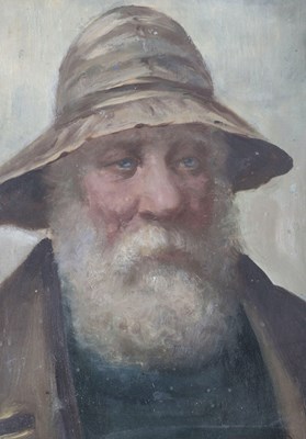 Lot 285 - David W. Haddon (British, 1859-1911), Old Salt,...