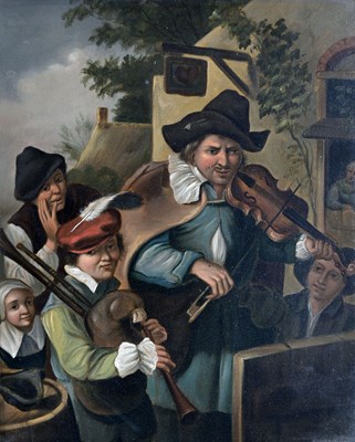 Lot 277 - After David Teniers, The Tavern Bagpipe Player...