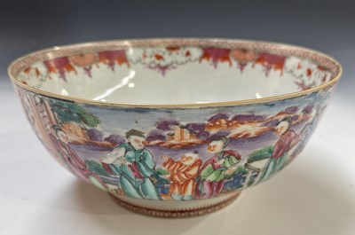 Lot 158 - A Chinese Export, Famille Rose footed bowl,...