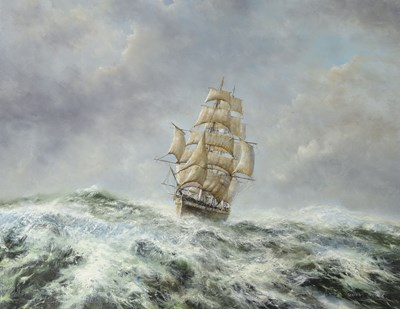 Lot 316 - Graham Hedges (British, c.1952), Frigate on...