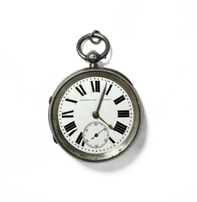 Lot 501B - A silver pocket watch, Isaac Jabez Theo...