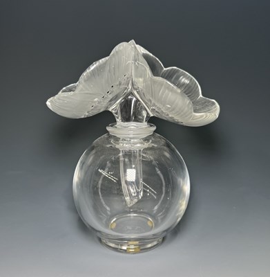 Lot 208 - Lalique Anenome perfume bottle, signed to...