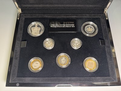 Lot 376 - A 2013 Piedford cased set of silver proof...