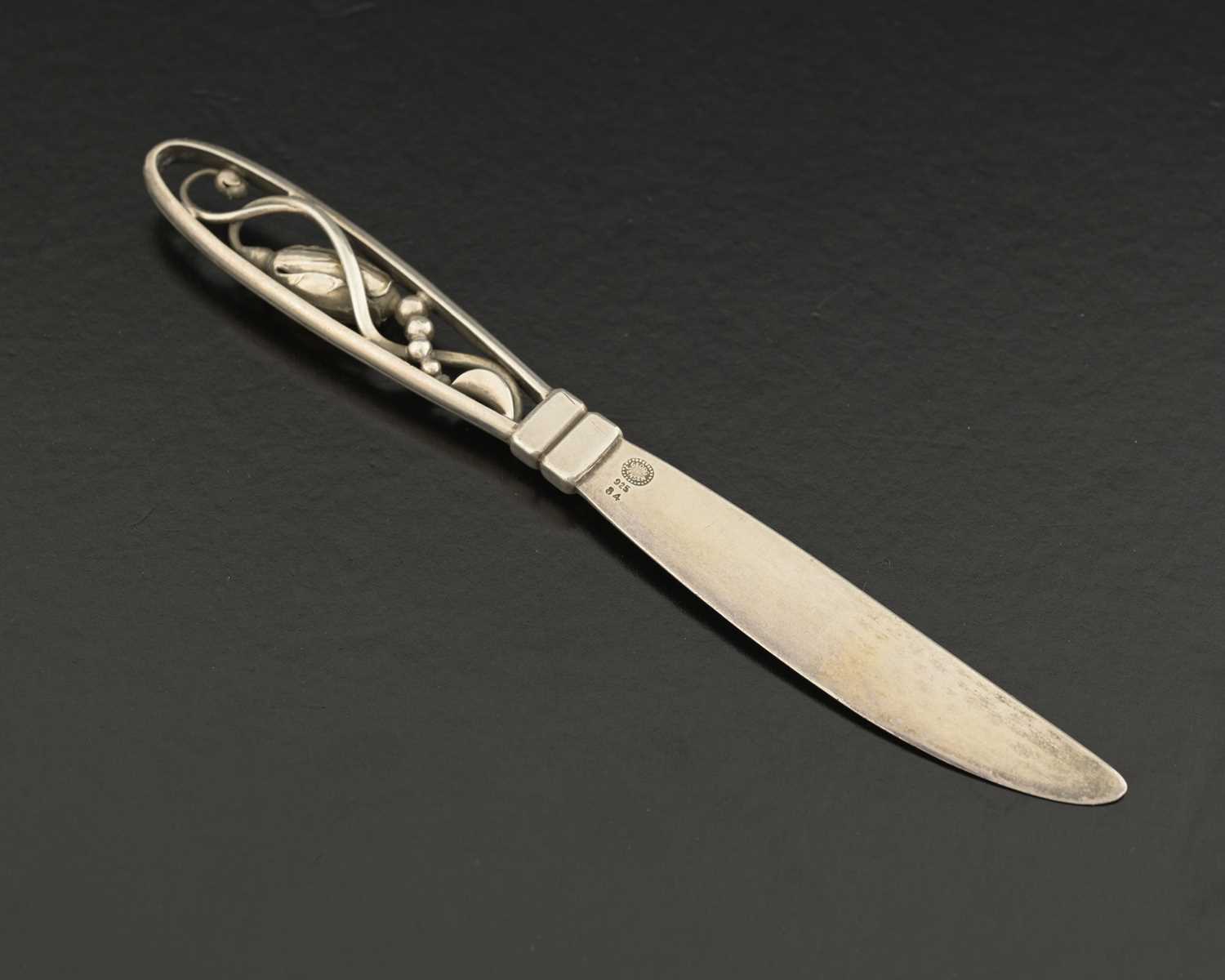 Lot 78 - Georg Jensen, a Danish silver blossom pattern...