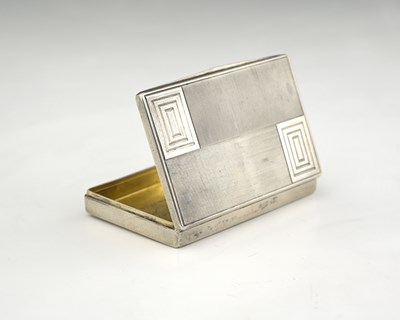 Lot 80 - A German Art Deco silver box, Heinrich Mohr,...