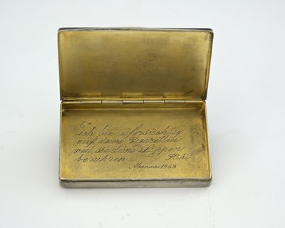 Lot 80 - A German Art Deco silver box, Heinrich Mohr,...