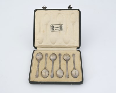 Lot 73 - Liberty and Co, a cased set of six Arts and...