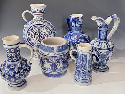 Lot 62 - A collection of 19th century German salt...