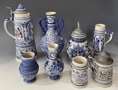 Lot 64 - A collection of 19th century German salt...
