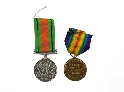 Lot 473 - A WWI Victory Medal awarded to Private J. West,...