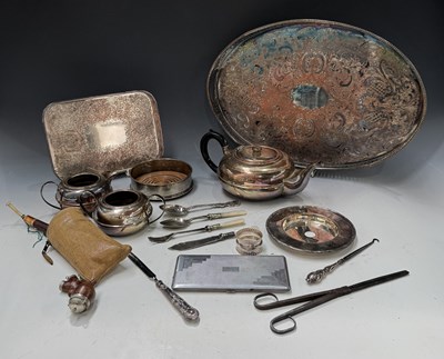 Lot 43 - A hallmarked silver mounted wine bottle...