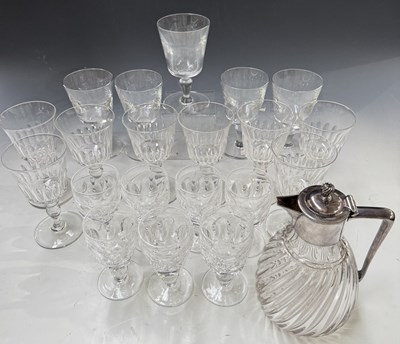Lot 51 - A set of art deco Baccarat wine glasses...