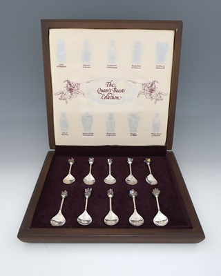 Lot 271 - The Queen's Beasts Collection, a cased set of...