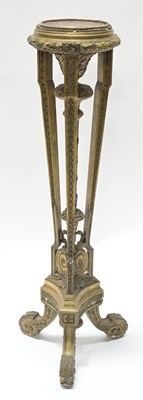 Lot 364 - A gilt wood and gesso torchere, 19th Century,...