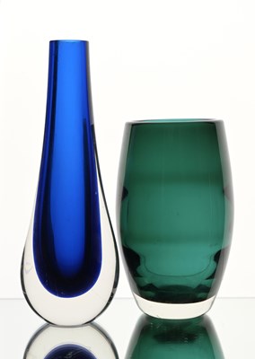 Lot 451 - Geoffrey Baxter for Whitefriars, two Modernist...