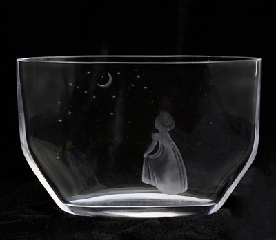 Lot 445 - Edvin Ohrstrom for Orrefors, a Modernist glass...