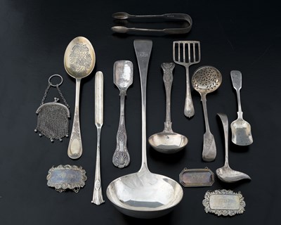 Lot 116 - A group of hallmarked silver, nineteenth...