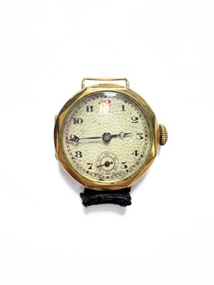 Lot 437 - A 9ct gold watch head