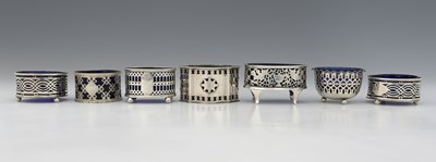 Lot 273 - Seven twentieth-century hallmarked silver...