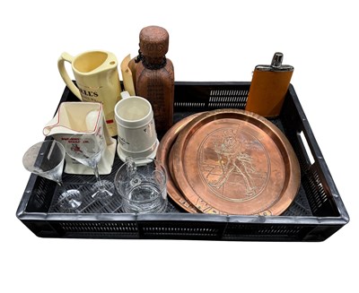 Lot 16 - Whiskey related memorabilia including Johnnie...