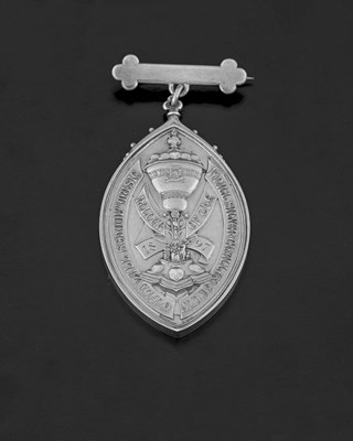 Lot 61 - John Hardman, a nineteenth-century silver oval...