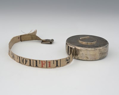 Lot 270 - An Edwardian silver 'Chesterman Metallic' tape...