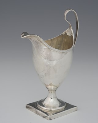 Lot 318 - Hester Bateman, a George III silver cream jug,...