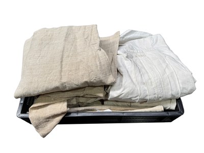 Lot 18 - A quantity of french linen and jute bed shirts...