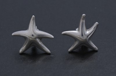 Lot 98 - Tiffany & Co., a pair of silver Starfish earrings