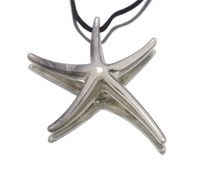Lot 99 - Tiffany & Co., a silver Starfish pendant, on cord