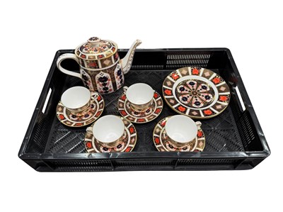 Lot 55 - A Royal Crown Derby Imari tea service, pattern...