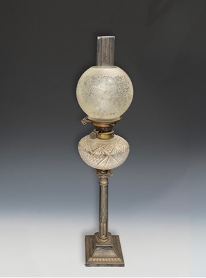 Lot 669 - A Victorian A. & N. C. S. No.1 oil lamp, a...