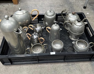 Lot 38 - A late 20th century Nick Munro, pewter and...
