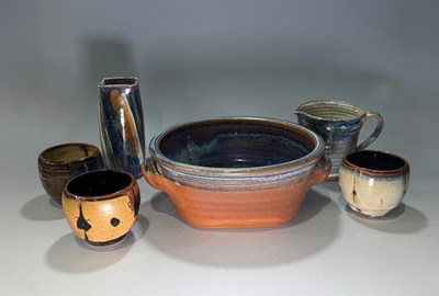 Lot 137 - A collection of studio pottery stoneware...