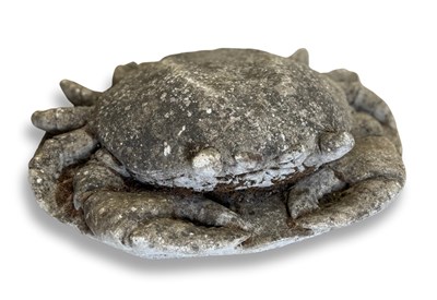 Lot 790 - A cast stone garden statue of a crab, approx...