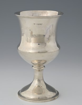 Lot 84 - A Victorian silver goblet, with campana-shaped...
