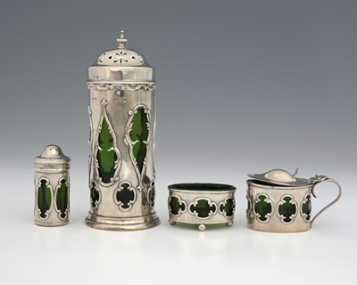 Lot 202 - An early twentieth-century Art Nouveau silver...
