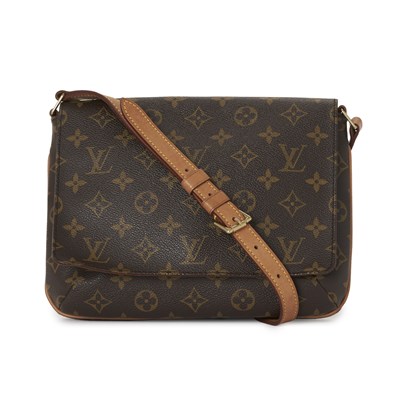 Lot 447 - Louis Vuitton, a monogram Musette Tango handbag.