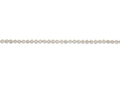 Lot 184 - An 18ct gold brilliant-cut diamond line bracelet