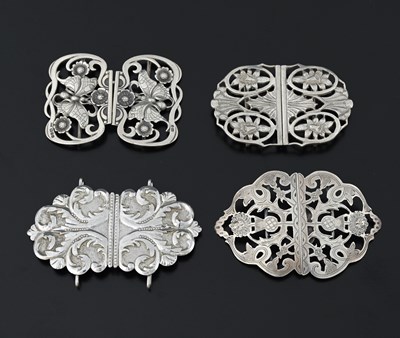 Lot 431 - Four twentieth-century hallmarked silver...