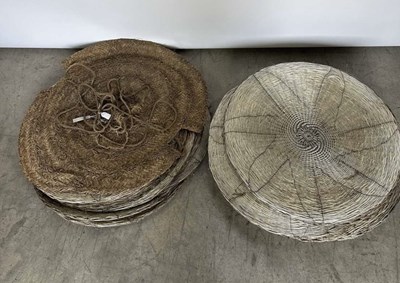 Lot 792 - A quantity of jute and other decorative woven...