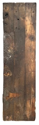 Lot 783 - A large wooden three-plank estate trestle...
