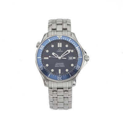 Lot 247 - Omega, a stainless steel Seamaster Diver 300M 'GoldenEye' bracelet watch